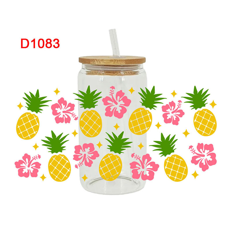 UV DTF Transfer Sticker Fruit Theme For The 16oz Libbey Glasses Wraps Cup Can DIY Easy To Use - Image 8