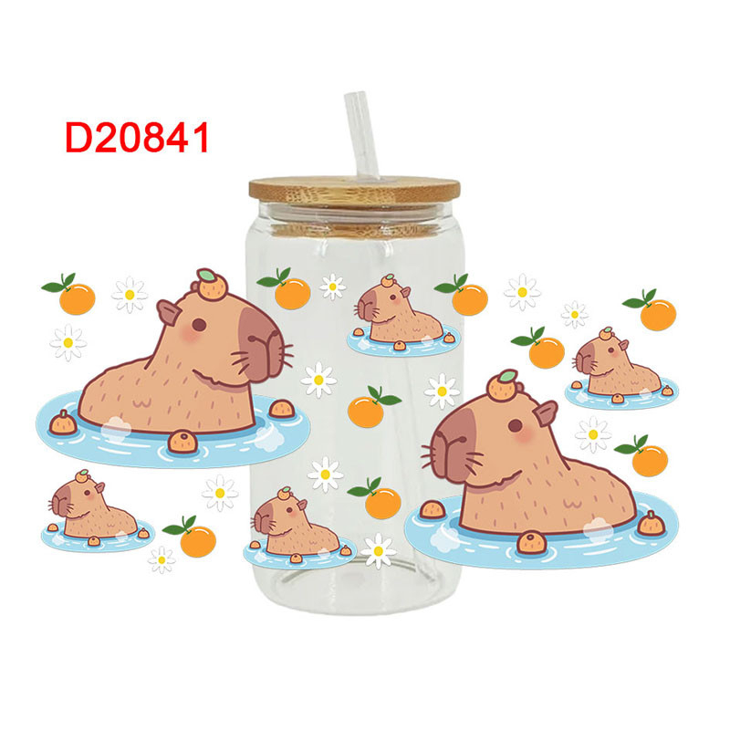 Animals Theme UV DTF Transfer Sticker For The 16oz Glasses Wraps Cup Can DIY Waterproof - Image 7