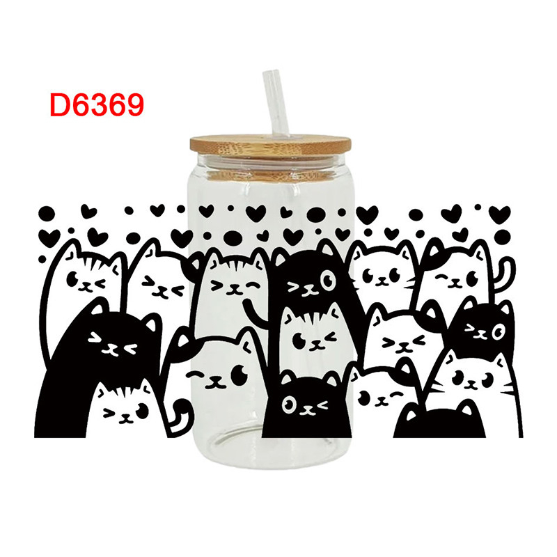 UV DTF Transfer Sticker Animal Theme For The 16oz Glasses Wraps Cup Can DIY Waterproof - Image 2