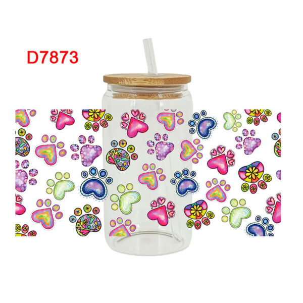 UV DTF Transfer Sticker Cartoon Animals For The 16oz Glasses Wraps Cup Can DIY Waterproof - Image 2