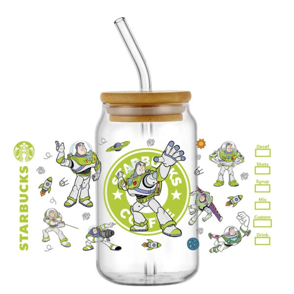 UV DTF Transfer Sticker Toy Story 16oz 3d Tumbler Mug Sticker Custom Wrapping - Image 6