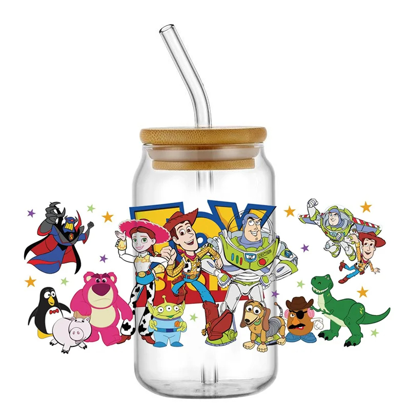 UV DTF Transfer Sticker Toy Story 16oz 3d Tumbler Mug Sticker Custom Wrapping - Image 7