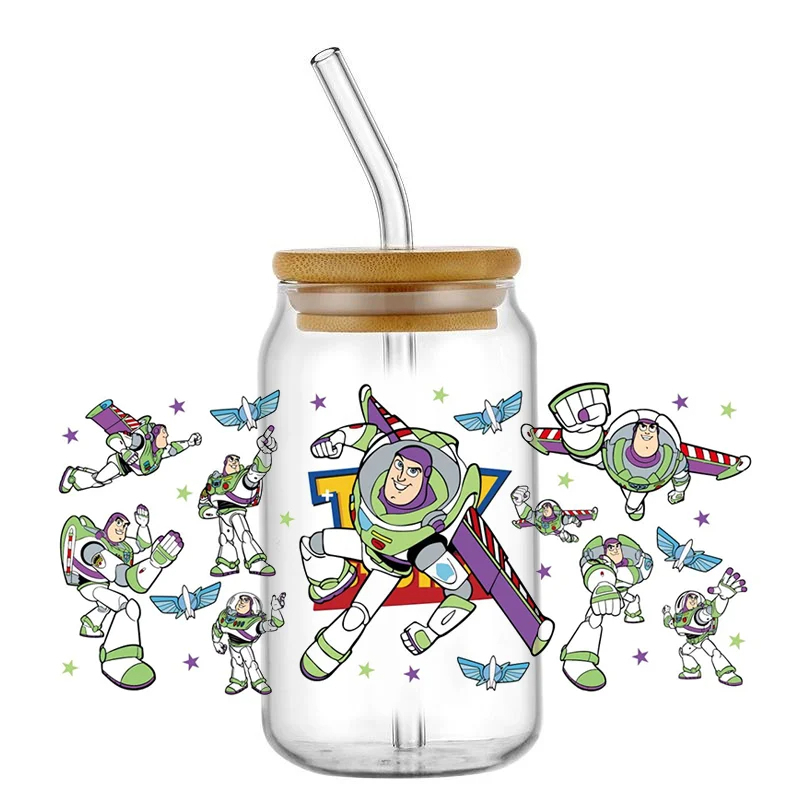 UV DTF Transfer Sticker Toy Story 16oz 3d Tumbler Mug Sticker Custom Wrapping - Image 8