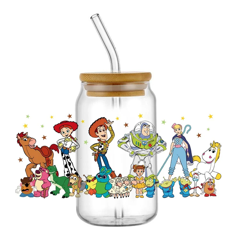 UV DTF Transfer Sticker Toy Story 16oz 3d Tumbler Mug Sticker Custom Wrapping - Image 9