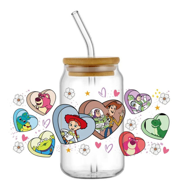 UV DTF Transfer Sticker Toy Story 16oz 3d Tumbler Mug Sticker Custom Wrapping - Image 12