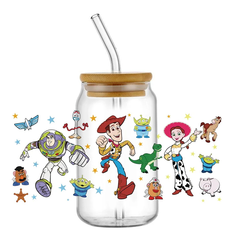 UV DTF Transfer Sticker Toy Story 16oz 3d Tumbler Mug Sticker Custom Wrapping - Image 16