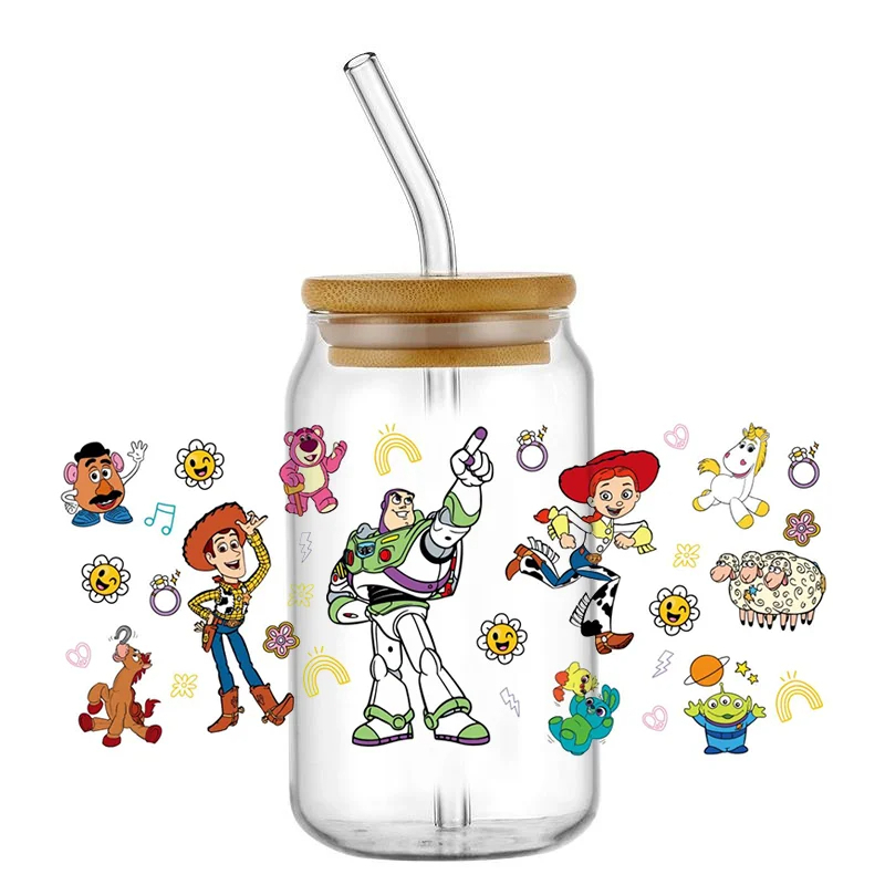 UV DTF Transfer Sticker Toy Story 16oz 3d Tumbler Mug Sticker Custom Wrapping - Image 18