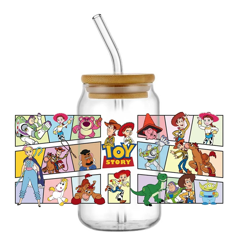 UV DTF Transfer Sticker Toy Story 16oz 3d Tumbler Mug Sticker Custom Wrapping - Image 19