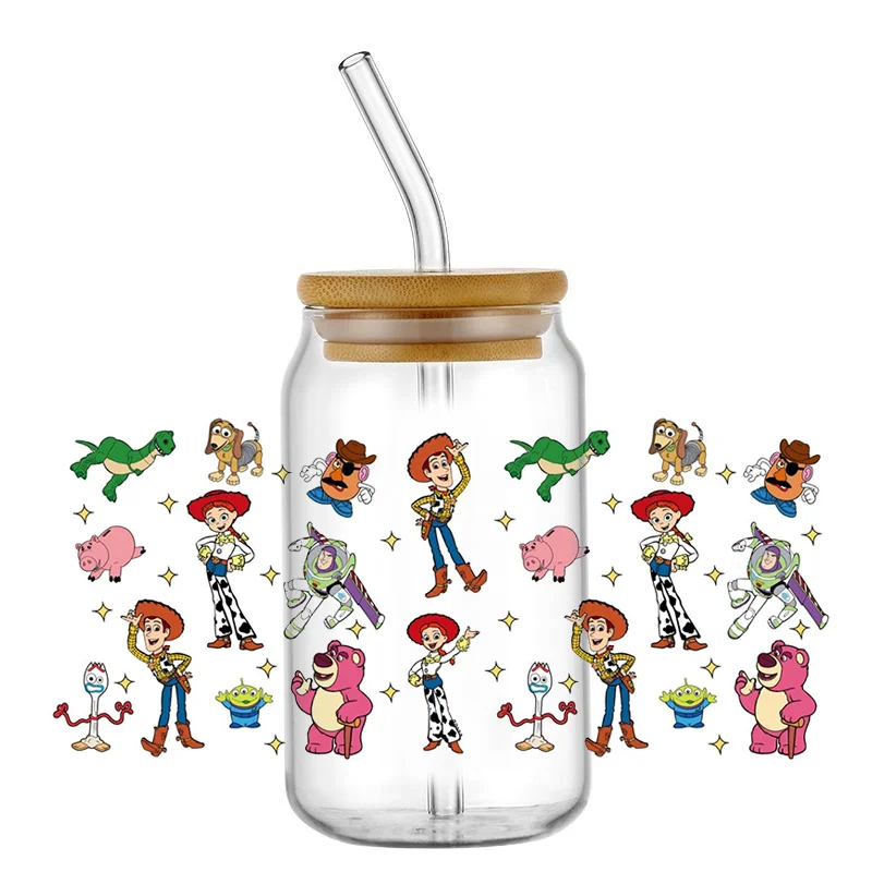 UV DTF Transfer Sticker Toy Story 16oz 3d Tumbler Mug Sticker Custom Wrapping - Image 21
