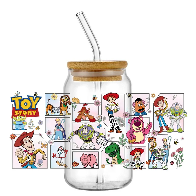 UV DTF Transfer Sticker Toy Story 16oz 3d Tumbler Mug Sticker Custom Wrapping - Image 23