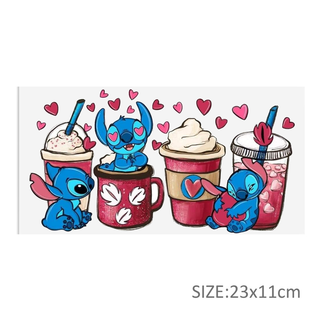 Disney Lilo And Stitch UV DTF Sticker For 16oz Cups Wrap Transfer Sticker Labels Logo - Image 3