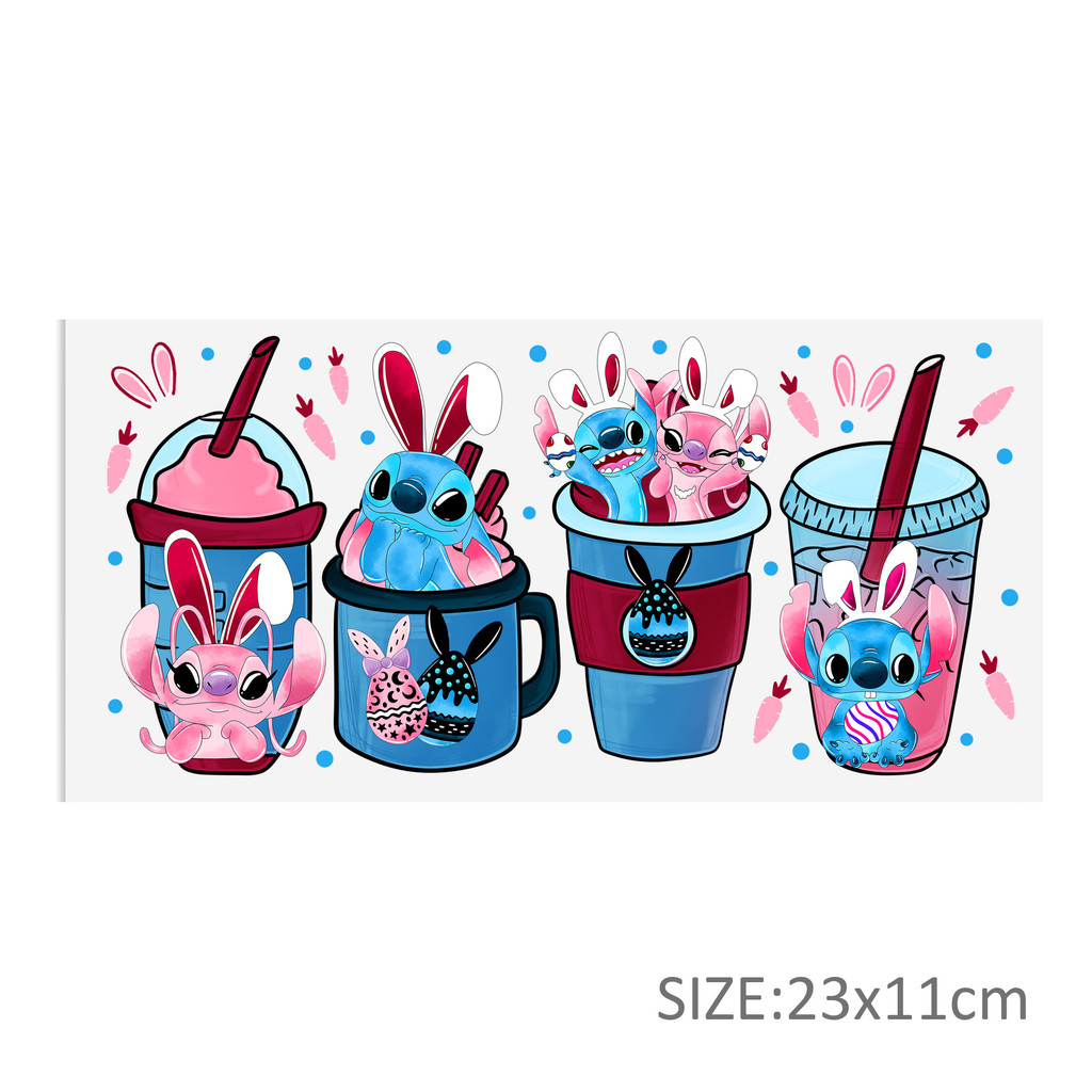 Disney Lilo And Stitch UV DTF Sticker For 16oz Cups Wrap Transfer Sticker Labels Logo - Image 5