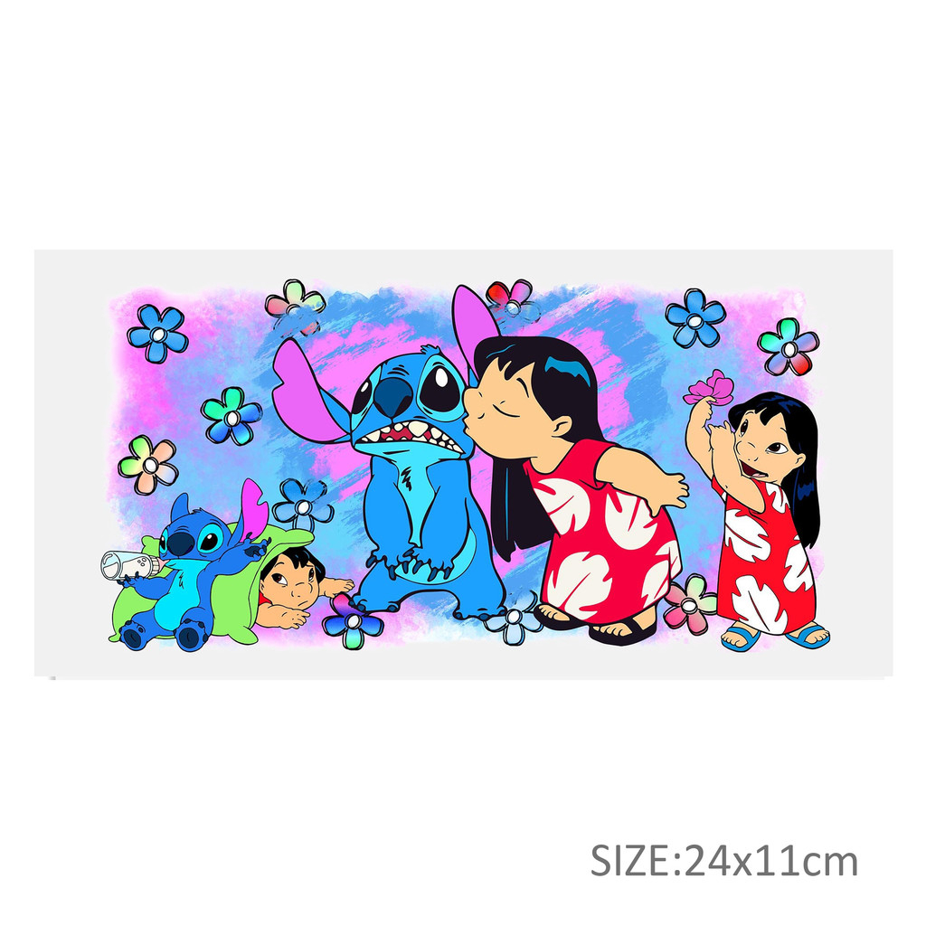 Disney Lilo And Stitch UV DTF Sticker For 16oz Cups Wrap Transfer Sticker Labels Logo - Image 26