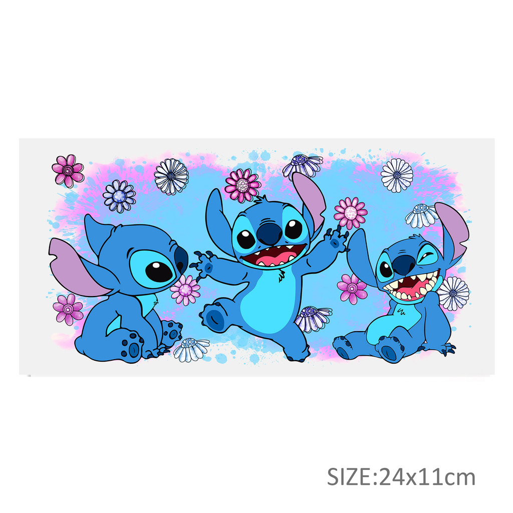 Disney Lilo And Stitch UV DTF Sticker For 16oz Cups Wrap Transfer Sticker Labels Logo - Image 30