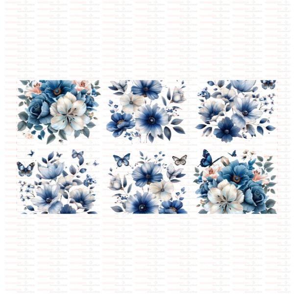 Beautiful Butterfly Flower UV DTF Cups Wrap Sticker DIY Label Transfer Sticker Print - Image 23