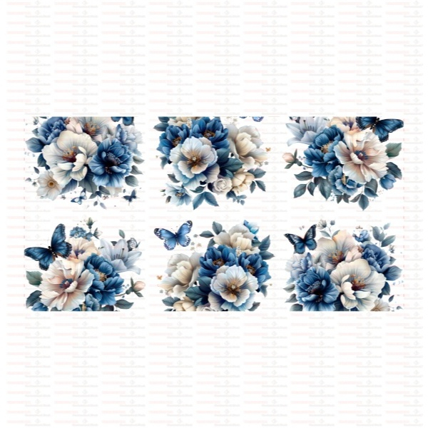 Beautiful Butterfly Flower UV DTF Cups Wrap Sticker DIY Label Transfer Sticker Print - Image 25