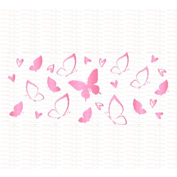 Beautiful Butterfly Flower UV DTF Cups Wrap Sticker DIY Label Transfer Sticker Print - Image 45
