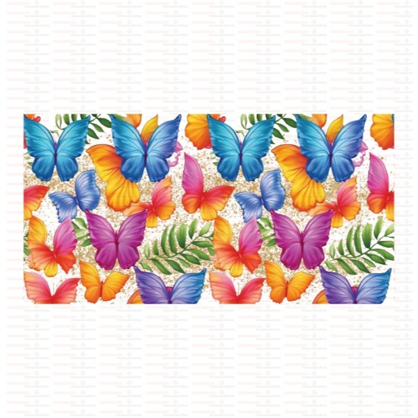 Beautiful Butterfly Flower UV DTF Cups Wrap Sticker DIY Label Transfer Sticker Print - Image 46