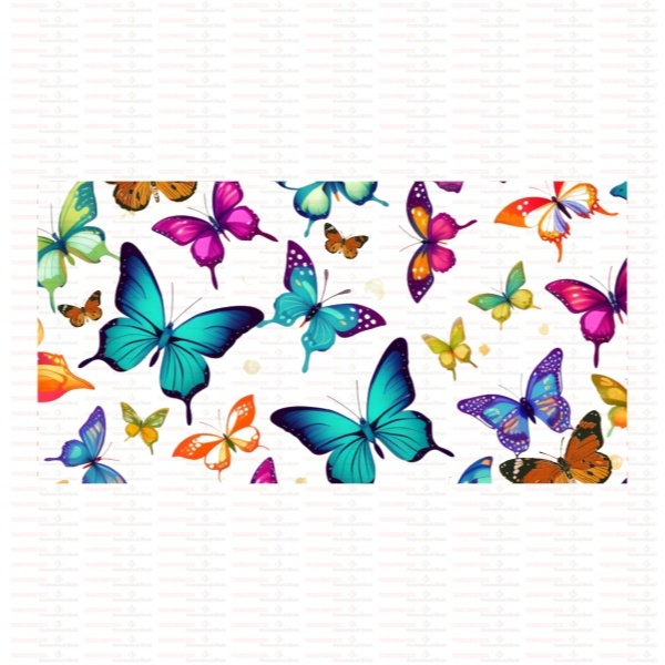 Beautiful Butterfly Flower UV DTF Cups Wrap Sticker DIY Label Transfer Sticker Print - Image 48