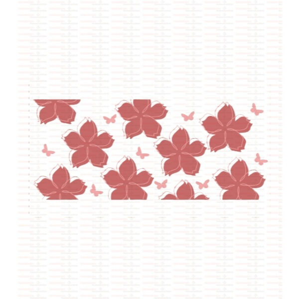 Beautiful Butterfly Flower UV DTF Cups Wrap Sticker DIY Label Transfer Sticker Print - Image 53