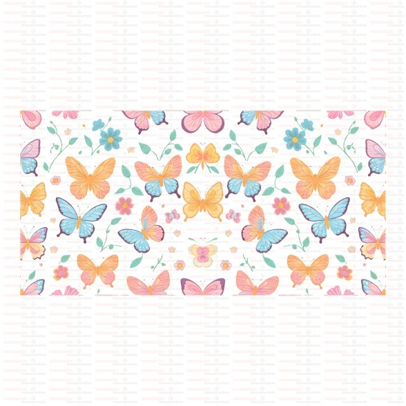 Beautiful Butterfly Flower UV DTF Cups Wrap Sticker DIY Label Transfer Sticker Print - Image 69