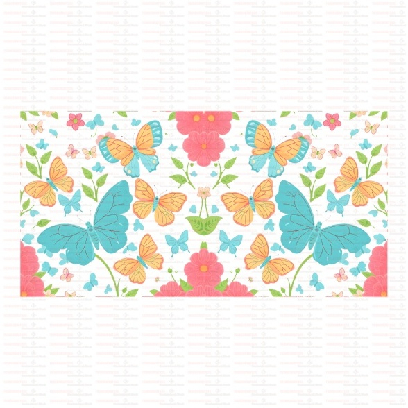 Beautiful Butterfly Flower UV DTF Cups Wrap Sticker DIY Label Transfer Sticker Print - Image 72