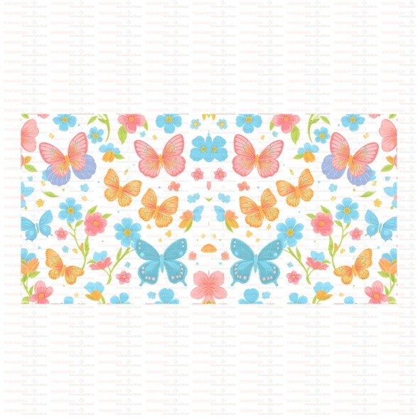 Beautiful Butterfly Flower UV DTF Cups Wrap Sticker DIY Label Transfer Sticker Print - Image 73