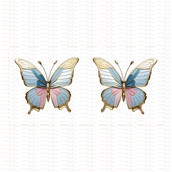 Beautiful Butterfly Flower UV DTF Cups Wrap Sticker DIY Label Transfer Sticker Print - Image 74