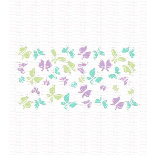 Beautiful Butterfly Flower UV DTF Cups Wrap Sticker DIY Label Transfer Sticker Print - Image 89