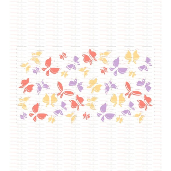 Beautiful Butterfly Flower UV DTF Cups Wrap Sticker DIY Label Transfer Sticker Print - Image 90