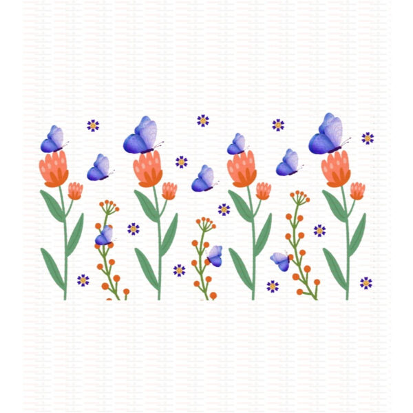 Beautiful Butterfly Flower UV DTF Cups Wrap Sticker DIY Label Transfer Sticker Print - Image 98