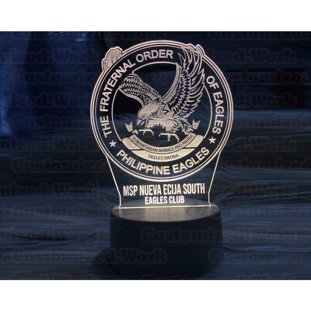 CUSTOMIZED MODERN LED LIGHTED TROPHY, TOKEN, PLAQUE & LAMPARA of Logo /Photo Engrave with your name