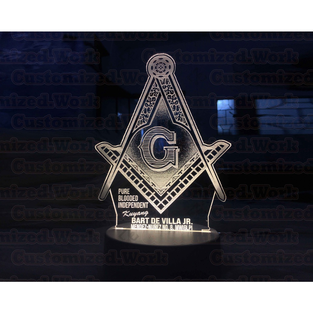 CUSTOMIZED MODERN LED LIGHTED TROPHY, TOKEN, PLAQUE & LAMPARA of Logo /Photo Engrave with your name - Image 5