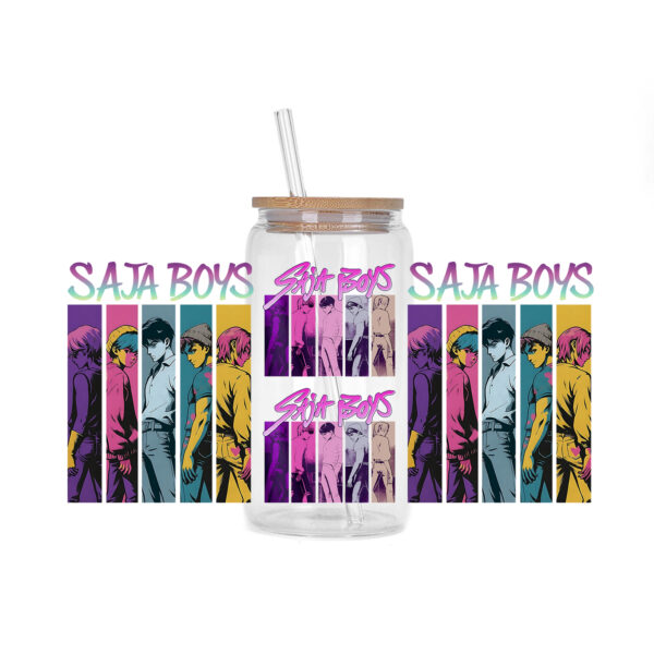 30 Style of Kpop Boy Band Design 3D UV DTF 16oz Cup Wraps Demon Inspired Hunter Girl Anime Fan 3D Transfers Stickers - Image 17
