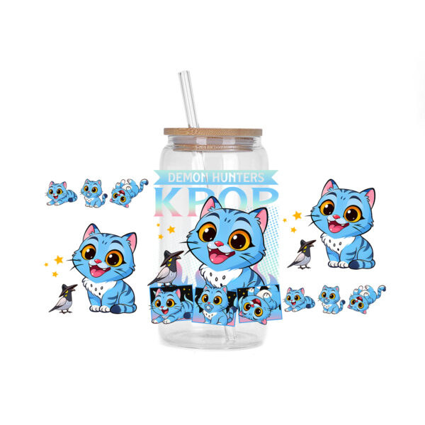 30 Style of Kpop Boy Band Design 3D UV DTF 16oz Cup Wraps Demon Inspired Hunter Girl Anime Fan 3D Transfers Stickers - Image 25