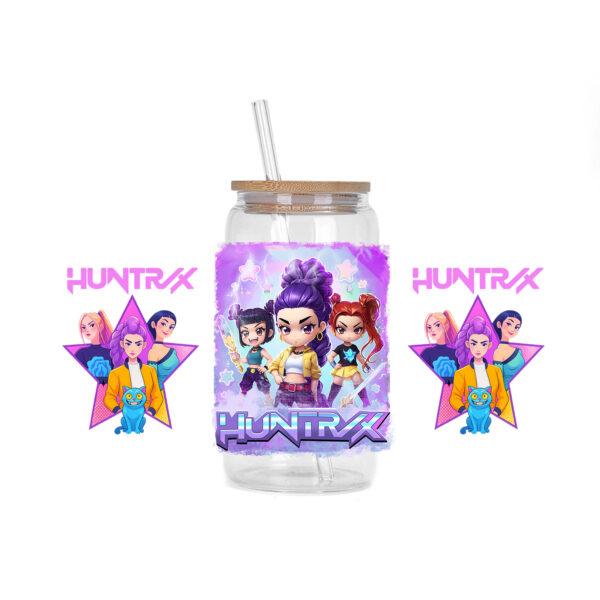 30 Style of Kpop Boy Band Design 3D UV DTF 16oz Cup Wraps Demon Inspired Hunter Girl Anime Fan 3D Transfers Stickers - Image 28