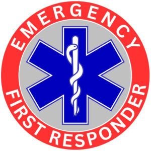 EFR (Emergency First Responder) Star of Life Logo High Quality UV DTF Stickers