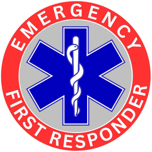 EFR (Emergency First Responder) Star of Life Logo High Quality UV DTF Stickers