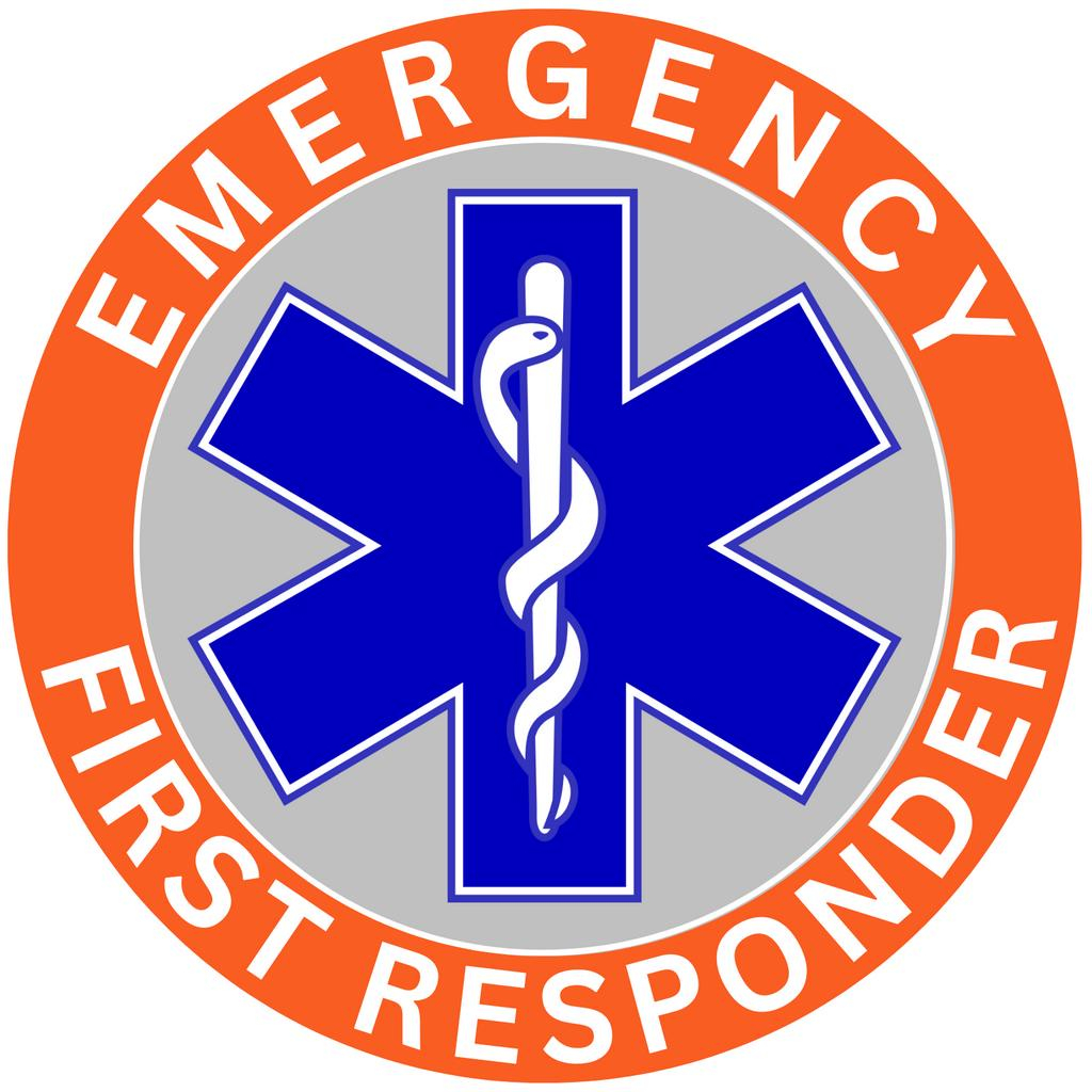 EFR (Emergency First Responder) Star of Life Logo High Quality UV DTF Stickers - Image 2
