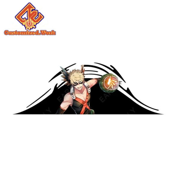 UV DTF 13cm x 4.4cm Nezuko Demon Slayer Car Stickers Surfboard Motorcycle Decal Campervan Graffiti Windows Accessoires - Image 13