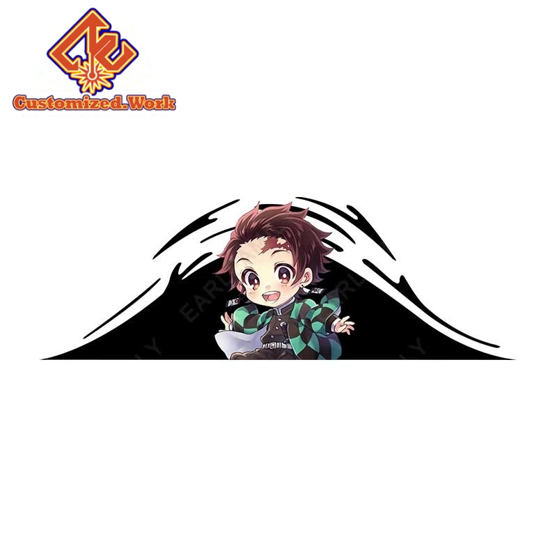 UV DTF 13cm x 4.4cm Nezuko Demon Slayer Car Stickers Surfboard Motorcycle Decal Campervan Graffiti Windows Accessoires - Image 19