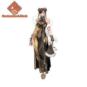 UV DTF 13cm Chun-Li Street Fighter Camper Car Stickers Motorcycle Laptop Windows Helmet Waterproof Vinyl Decal Sunscreen Car Accessories
