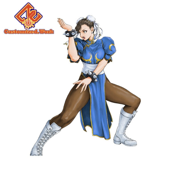 UV DTF 13cm Chun-Li Street Fighter Camper Car Stickers Motorcycle Laptop Windows Helmet Waterproof Vinyl Decal Sunscreen Car Accessories - Image 5