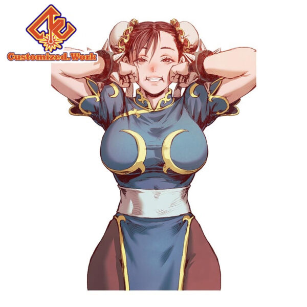 UV DTF 13cm Chun-Li Street Fighter Camper Car Stickers Motorcycle Laptop Windows Helmet Waterproof Vinyl Decal Sunscreen Car Accessories - Image 12
