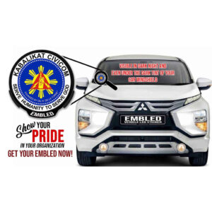 EMBLED - Kabalikat Civicom - Car LED Sticker w/ 3pcs Free AA Batteries
