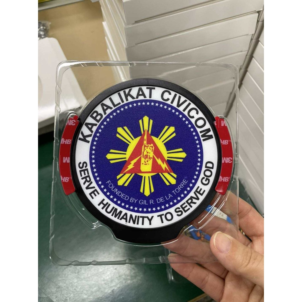 EMBLED - Kabalikat Civicom - Car LED Sticker w/ 3pcs Free AA Batteries - Image 3