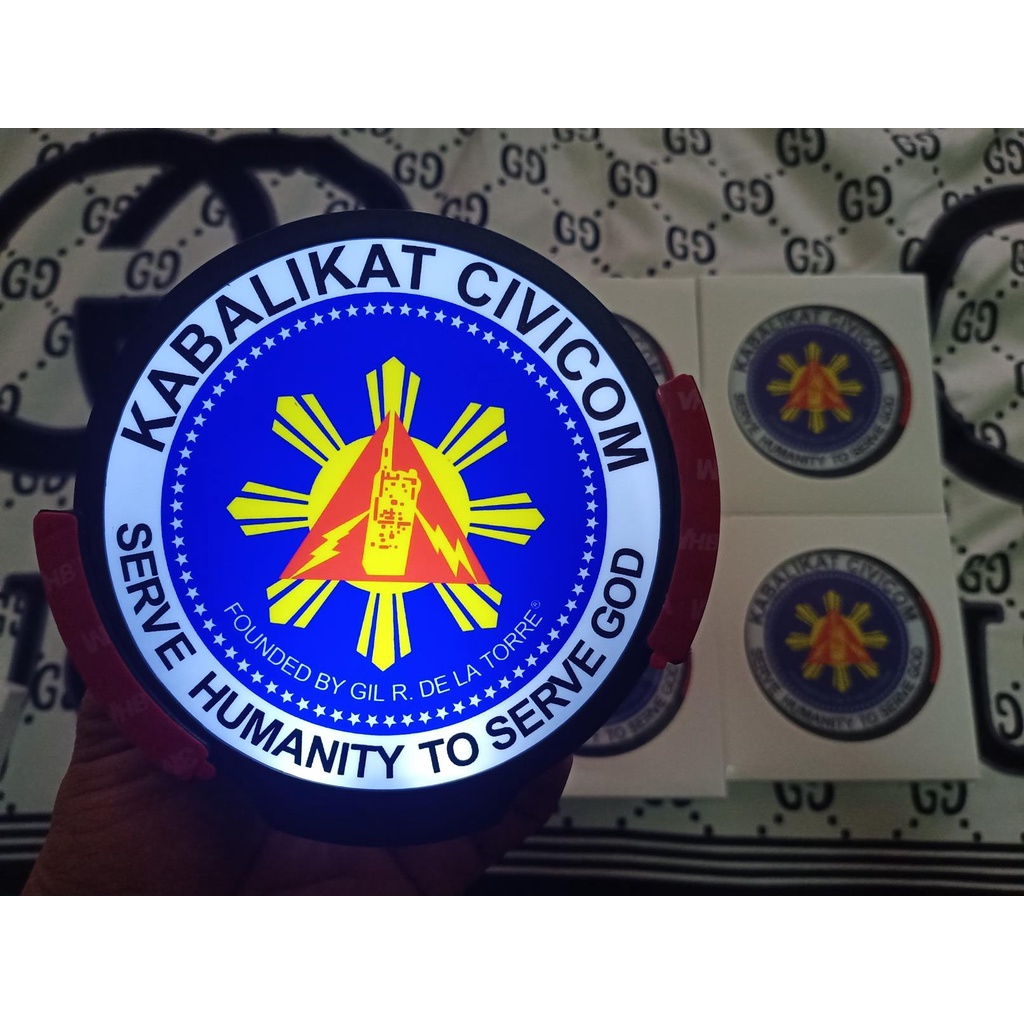 EMBLED - Kabalikat Civicom - Car LED Sticker w/ 3pcs Free AA Batteries - Image 6