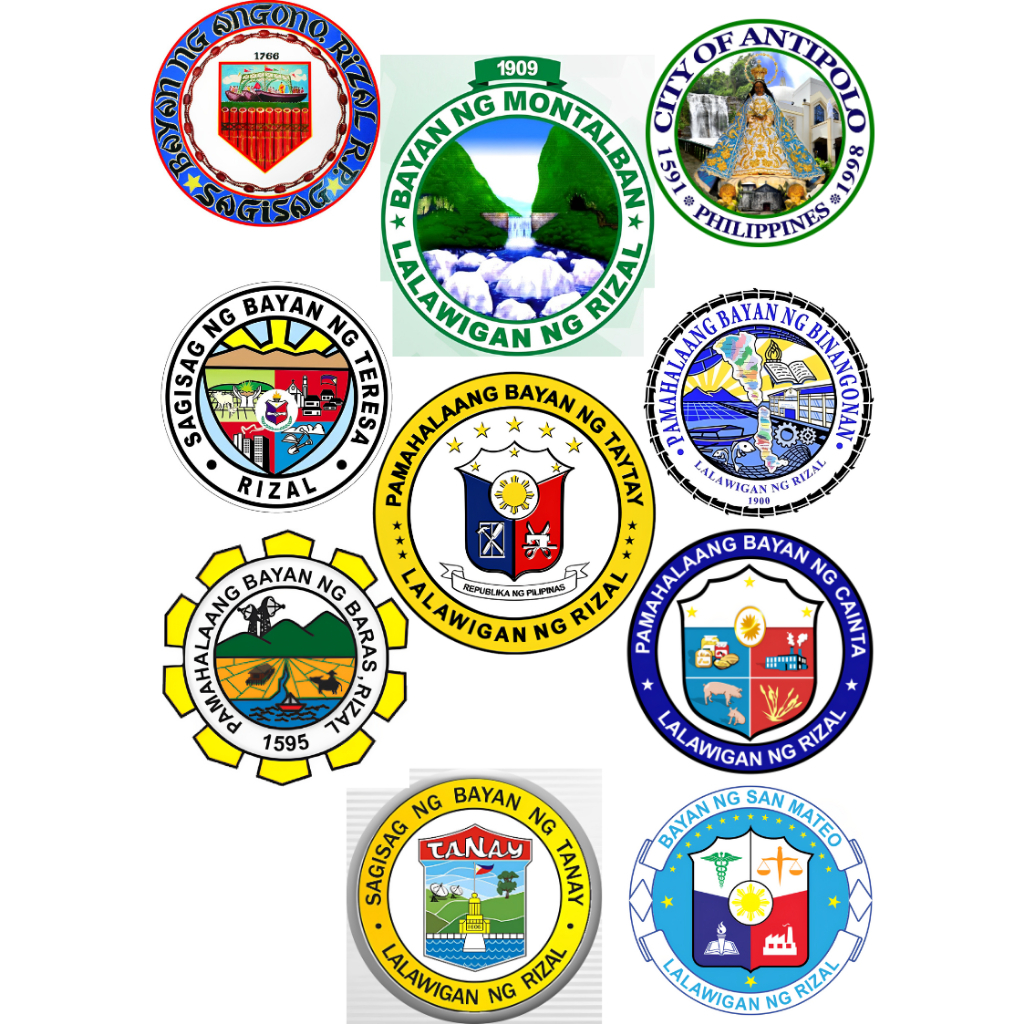 Rizal Municipality Logo High Quality UV DTF Stickers - Image 11