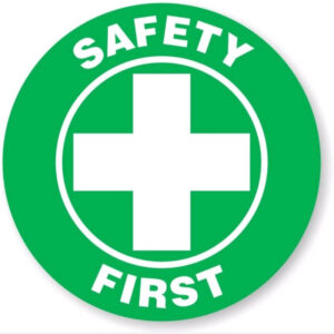 SAFETY FIRST High Quality UV DTF sticker