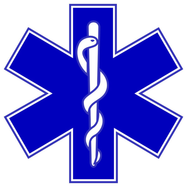EMT Star of Life Logo High Quality UV DTF Sticker